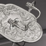Pair of decorative Edwardian silver wall sconces