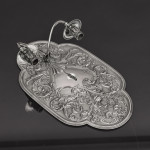 Pair of decorative Edwardian silver wall sconces
