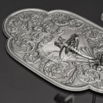Pair of decorative Edwardian silver wall sconces