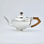 4-piece Art Deco silver tea set