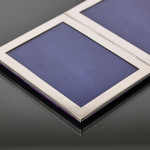 Antique folding silver photograph frame