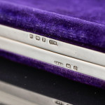 Antique folding silver photograph frame