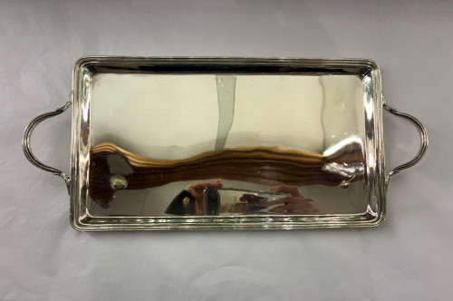 Silver serving tray
