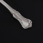 Set of Victorian hand-forged Prince's antique silver cutlery for 24 in canteen