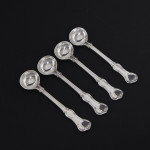 Set of Victorian hand-forged Prince's antique silver cutlery for 24 in canteen