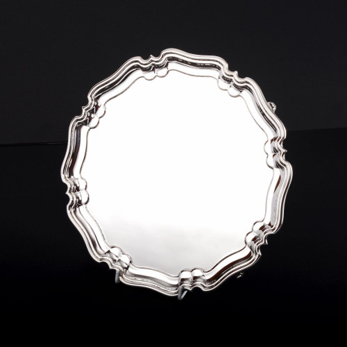 10" George II style silver salver