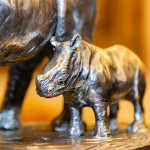 Grant Macdonald x Rosamond Lloyd: Silver Rhino Sculpture for Tusk Trust