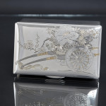 Japanese silver jewel box