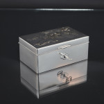 Japanese silver jewel box