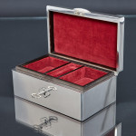 Japanese silver jewel box