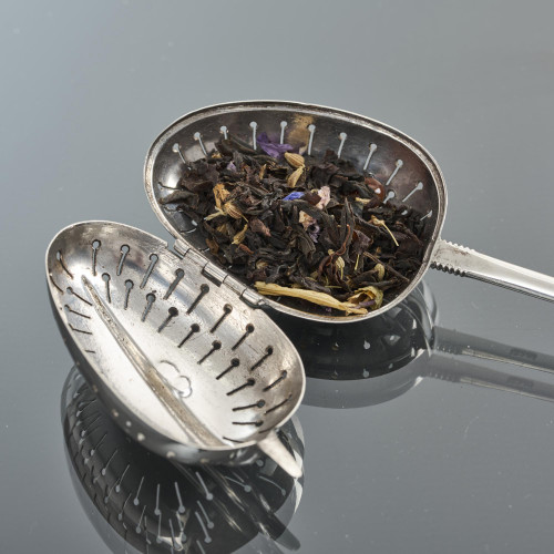 Victorian silver "Teaette" tea infuser spoon