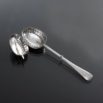 Victorian silver "Teaette" tea infuser spoon