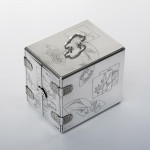Handmade 3-drawer Japanese Meiji silver jewel box