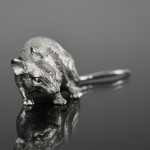 Sterling silver mouse running