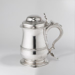 George II style bellied silver tankard