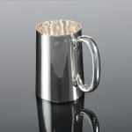 Classic antique silver pint mug