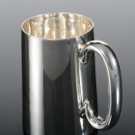 Classic antique silver pint mug