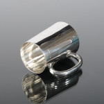 Classic antique silver pint mug