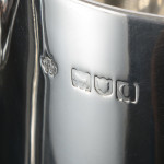 Classic antique silver pint mug