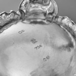 Early-Victorian embossed silver pint mug