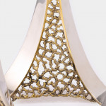 Mid-century sterling silver & silver-gilt silver candelabrum suite