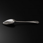 Antique 1st standard French La Regence pattern cutlery set for 12 in canteen