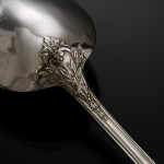 Antique 1st standard French La Regence pattern cutlery set for 12 in canteen