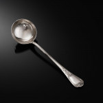 Antique 1st standard French La Regence pattern cutlery set for 12 in canteen