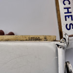 Large double-ended antique sterling silver pocket vesta match box