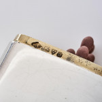 Large double-ended antique sterling silver pocket vesta match box