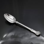 Set Queen's pattern sterling silver cutlery for 12 by George Adams