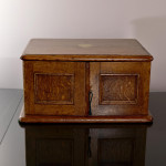 Set of early Victorian hand-forged King's Husk sterling silver cutlery for 12 in canteen