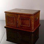 Set of early Victorian hand-forged King's Husk sterling silver cutlery for 12 in canteen