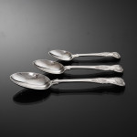 Set of Victorian hand-forged King's pattern sterling silver cutlery for 12