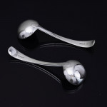 Set of hand-forged one-date-and-maker antique Featheredge pattern stering silver cutlery for 12