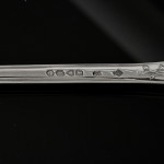 Rare set of Victorian hand-forged Paxton pattern sterling silver cutlery for 12