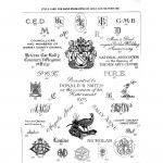 Silver hand engraving style chart