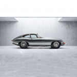 Bespoke: handmade sterling silver Jaguar E-Type model