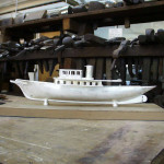 Bespoke: sterling silver model motor yacht "Atlantide"