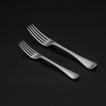 Set of Victorian hand-forged one-date-and-maker Old English Military Thread sterling silver cutlery for 12