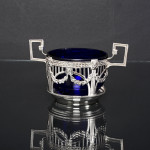 Antique French First Empire style sterling silver sugar bowl