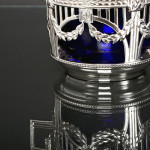 Antique French First Empire style sterling silver sugar bowl