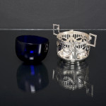 Antique French First Empire style sterling silver sugar bowl