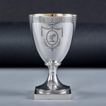 George III neoclassical sterling silver goblet