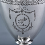 George III neoclassical sterling silver goblet