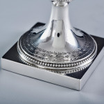 George III neoclassical sterling silver goblet