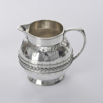 Antique Arts & Crafts sterling silver sugar bowl & cream jug set