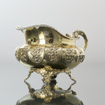 Large George IV sterling silver-gilt milk jug