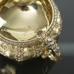 Large George IV sterling silver-gilt milk jug