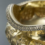 Large George IV sterling silver-gilt milk jug